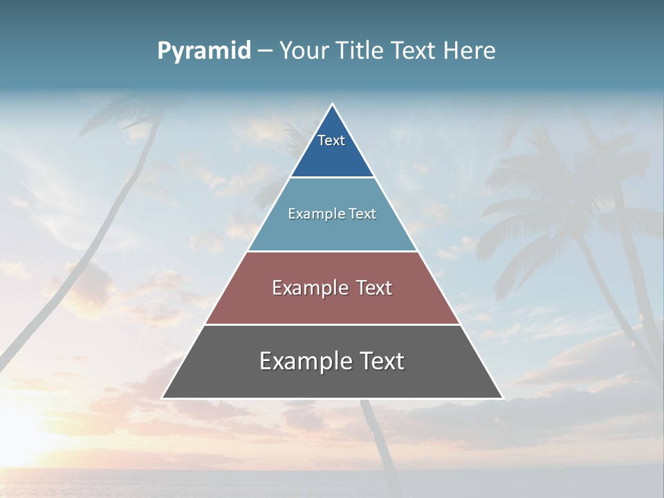 Season Sunrise Blue PowerPoint Template