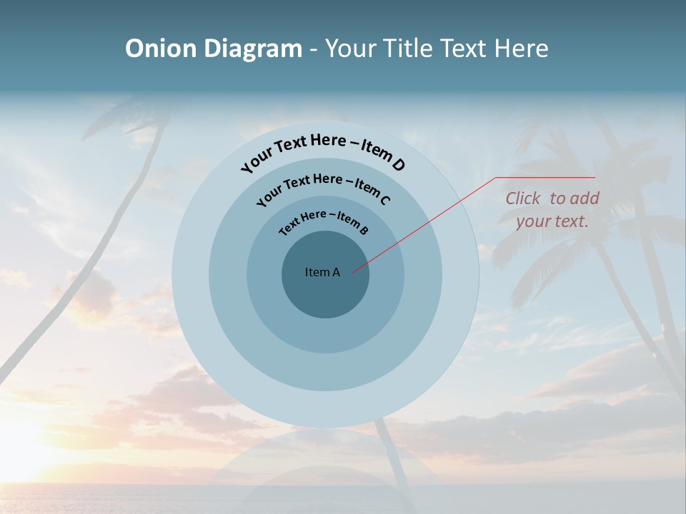 Season Sunrise Blue PowerPoint Template
