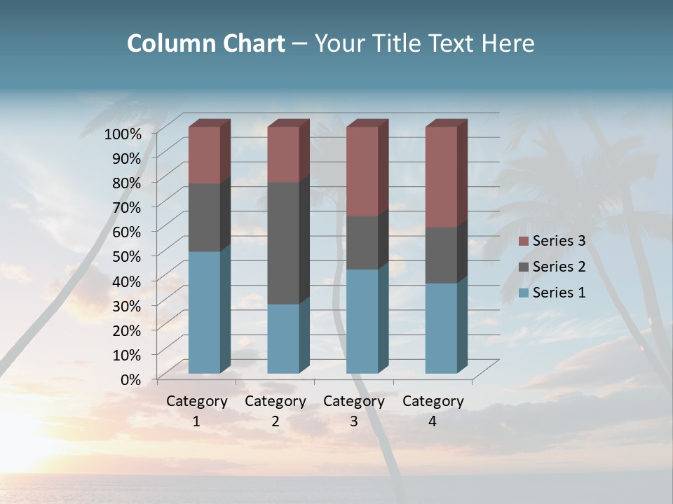 Season Sunrise Blue PowerPoint Template
