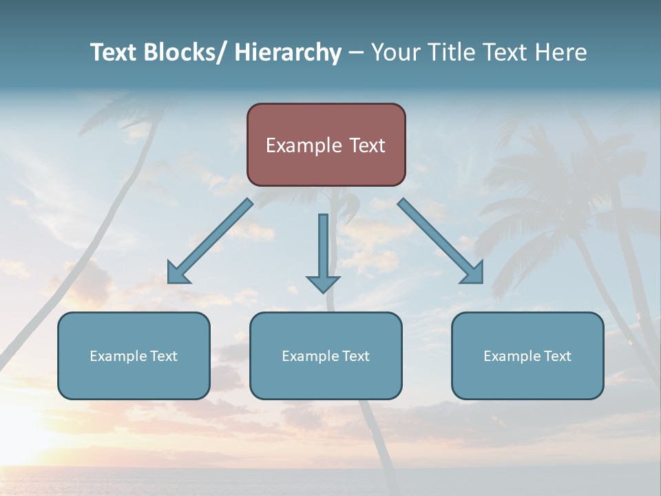 Season Sunrise Blue PowerPoint Template
