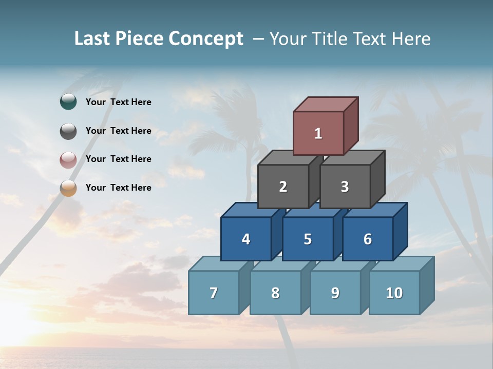 Season Sunrise Blue PowerPoint Template