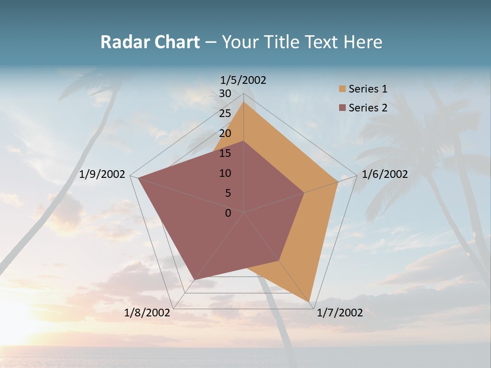 Season Sunrise Blue PowerPoint Template