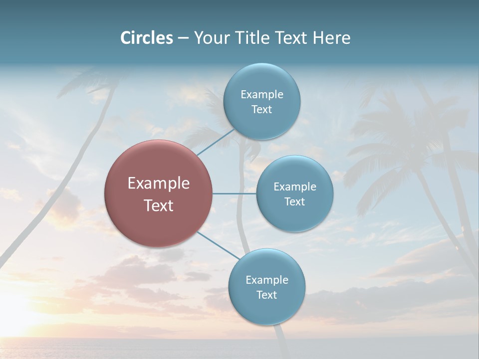 Season Sunrise Blue PowerPoint Template