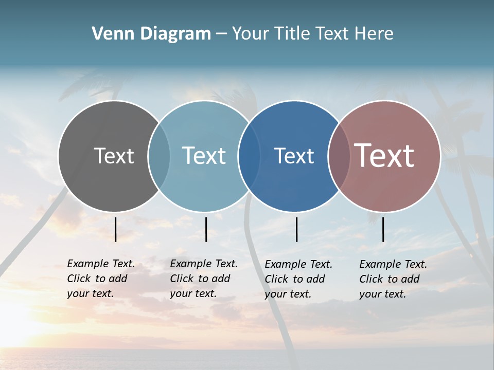 Season Sunrise Blue PowerPoint Template