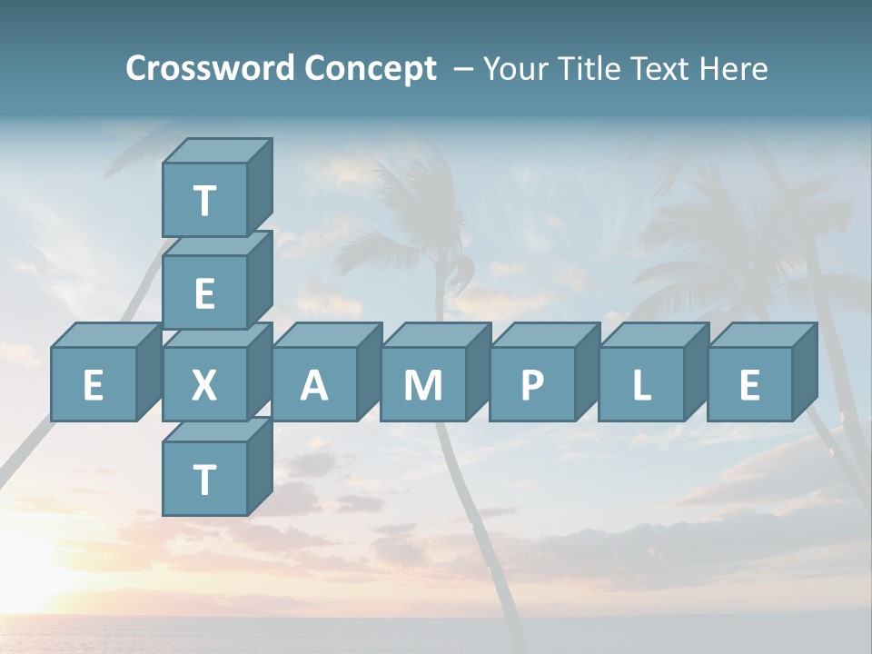 Season Sunrise Blue PowerPoint Template