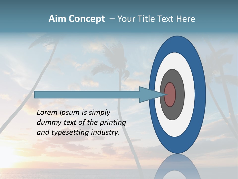 Season Sunrise Blue PowerPoint Template