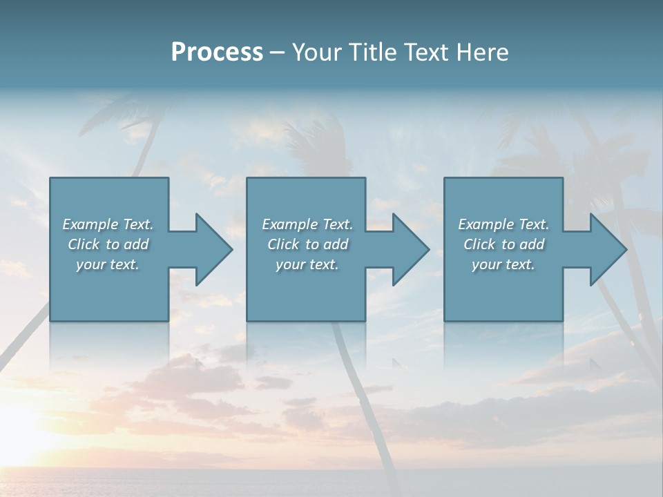 Season Sunrise Blue PowerPoint Template