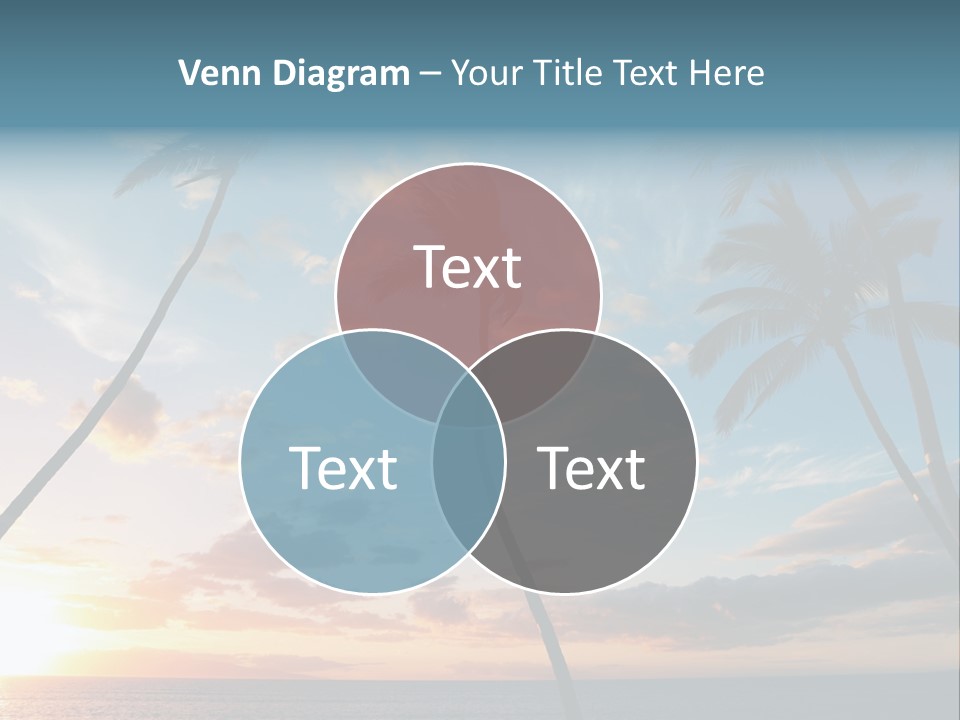 Season Sunrise Blue PowerPoint Template