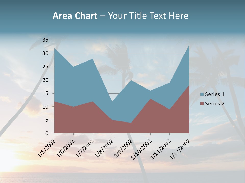 Season Sunrise Blue PowerPoint Template