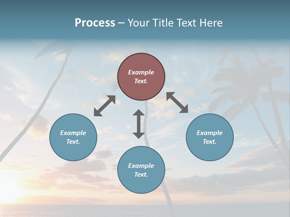 Season Sunrise Blue PowerPoint Template