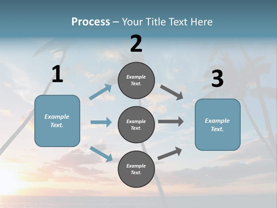Season Sunrise Blue PowerPoint Template