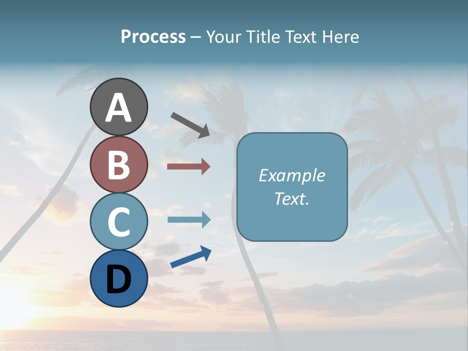 Season Sunrise Blue PowerPoint Template