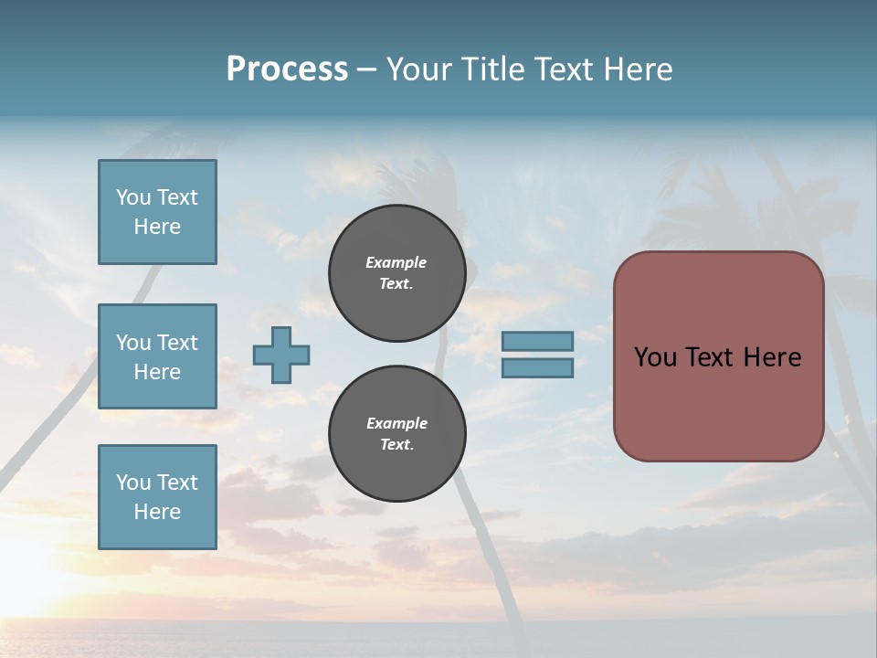 Season Sunrise Blue PowerPoint Template