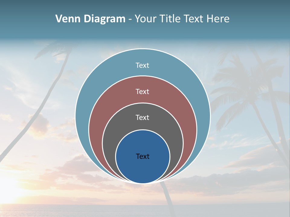 Season Sunrise Blue PowerPoint Template