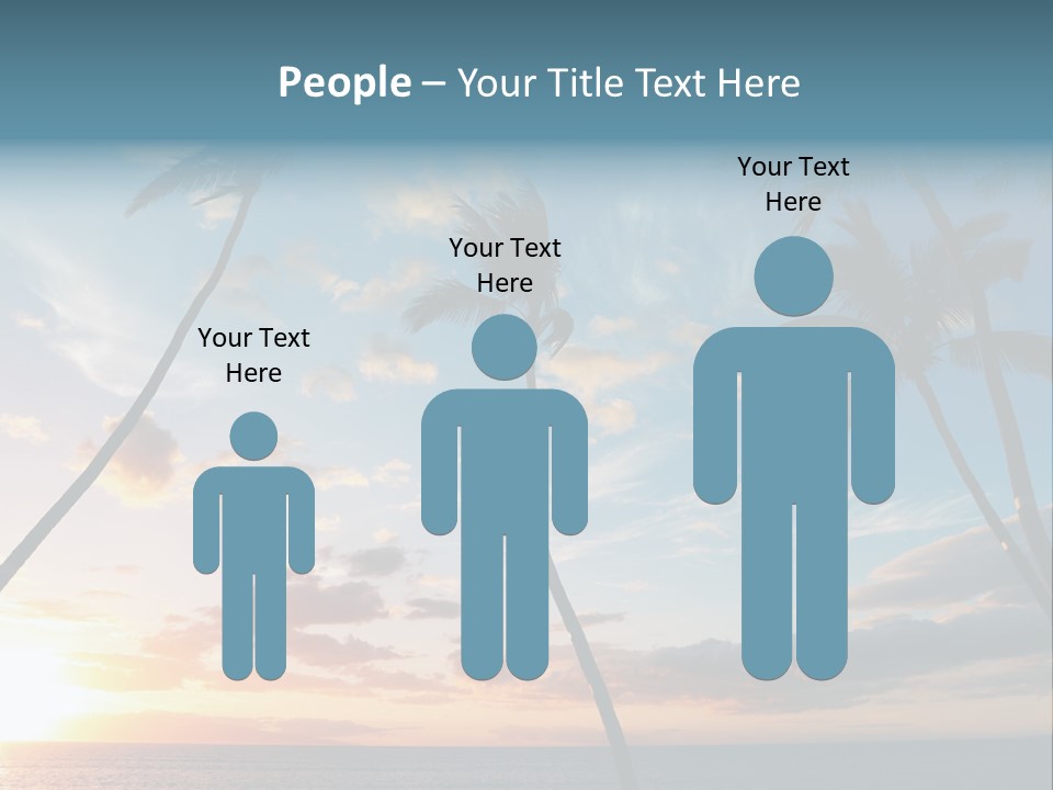 Season Sunrise Blue PowerPoint Template