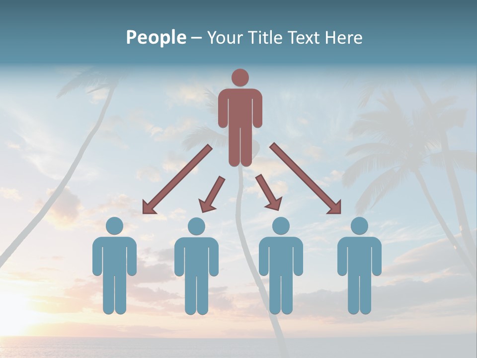 Season Sunrise Blue PowerPoint Template