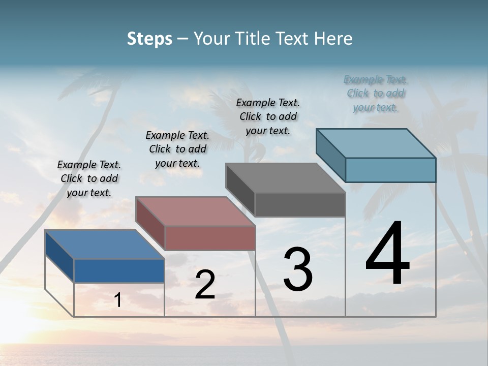 Season Sunrise Blue PowerPoint Template