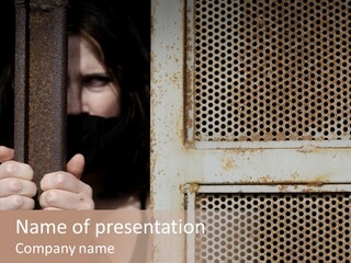 Terrorism Young Person PowerPoint Template