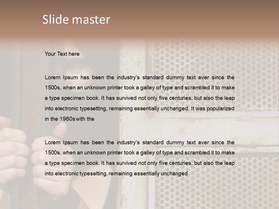 Terrorism Young Person PowerPoint Template