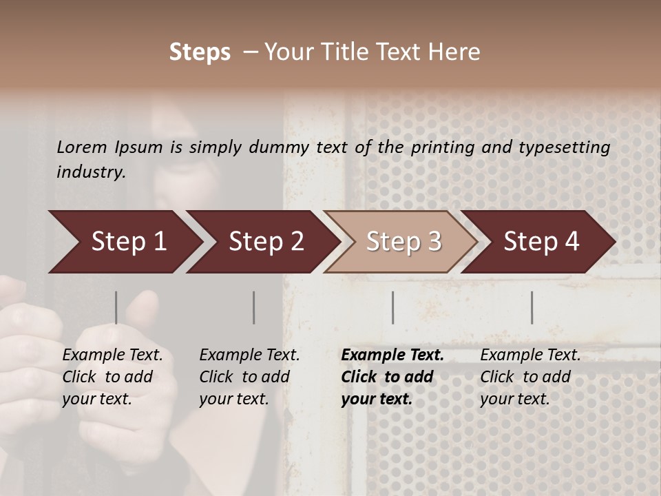 Terrorism Young Person PowerPoint Template