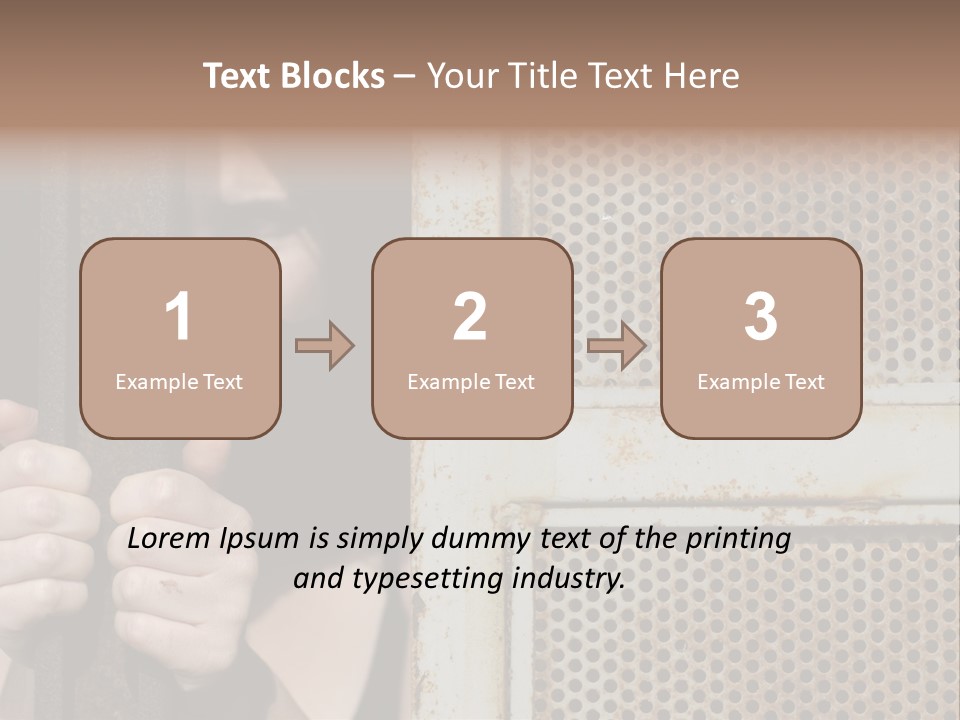 Terrorism Young Person PowerPoint Template