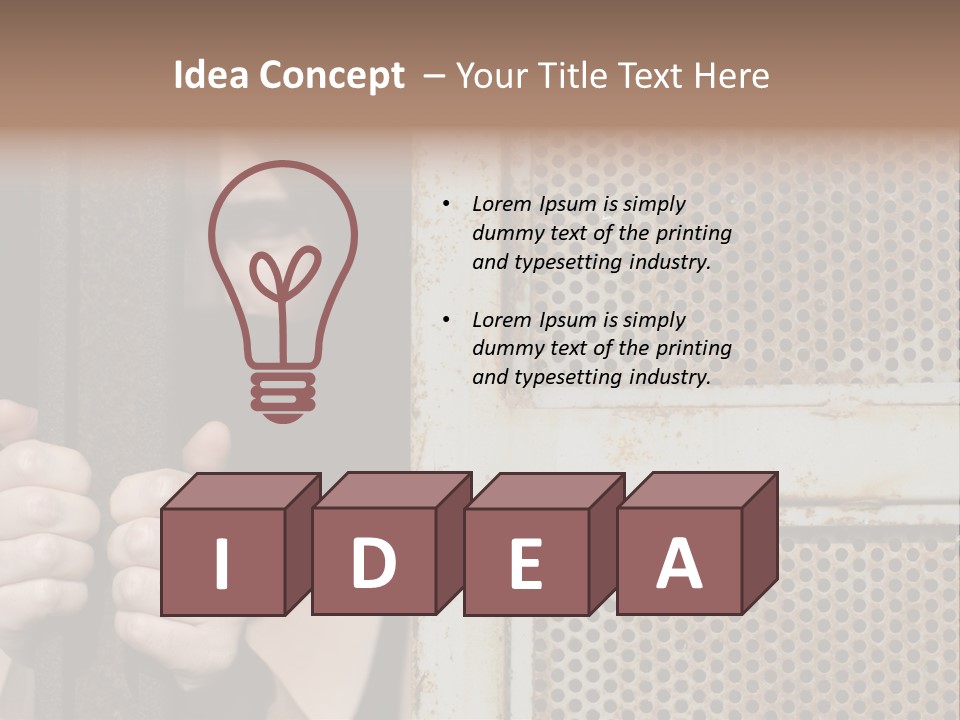 Terrorism Young Person PowerPoint Template