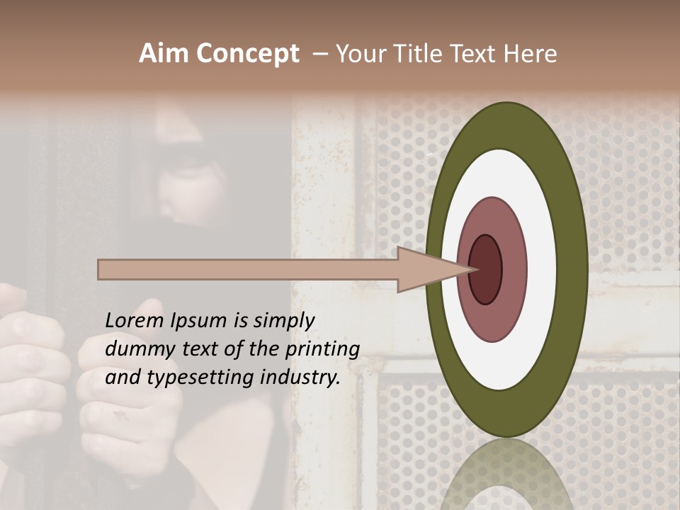 Terrorism Young Person PowerPoint Template
