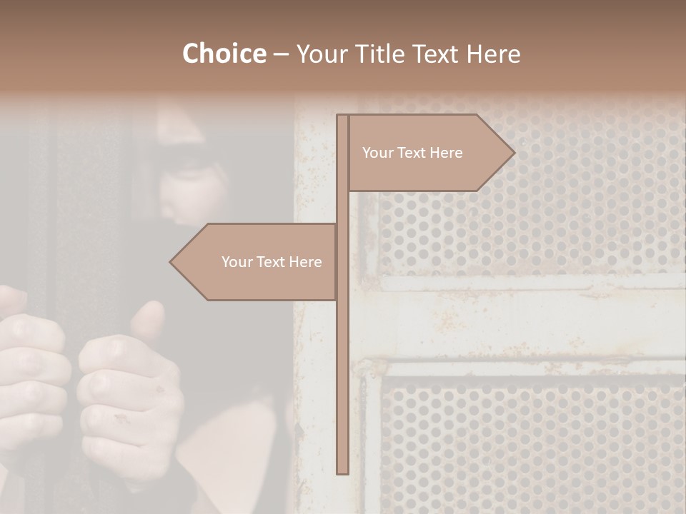 Terrorism Young Person PowerPoint Template