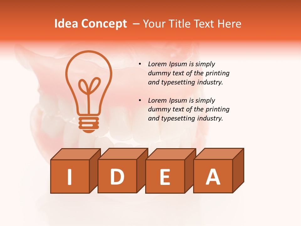 Concept Bite Artificial PowerPoint Template