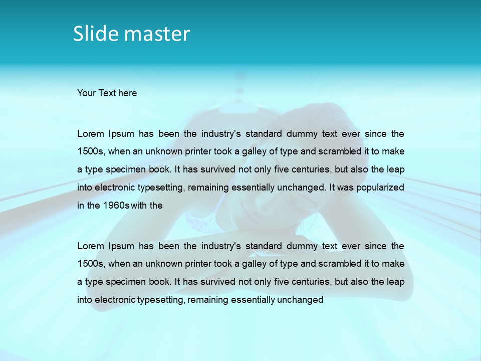 Ultraviolet Sunbeam Care PowerPoint Template