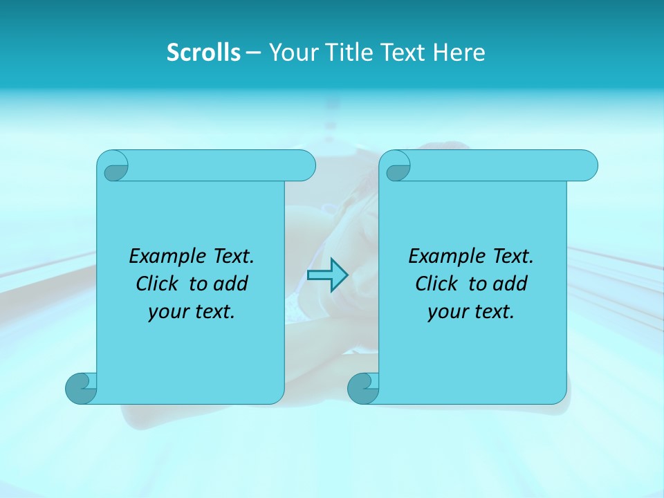 Ultraviolet Sunbeam Care PowerPoint Template