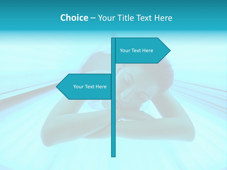 Ultraviolet Sunbeam Care PowerPoint Template