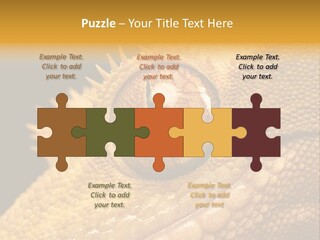 New Caledonian Crested Gecko Reptile Ciliatus PowerPoint Template