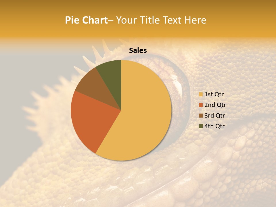 New Caledonian Crested Gecko Reptile Ciliatus PowerPoint Template