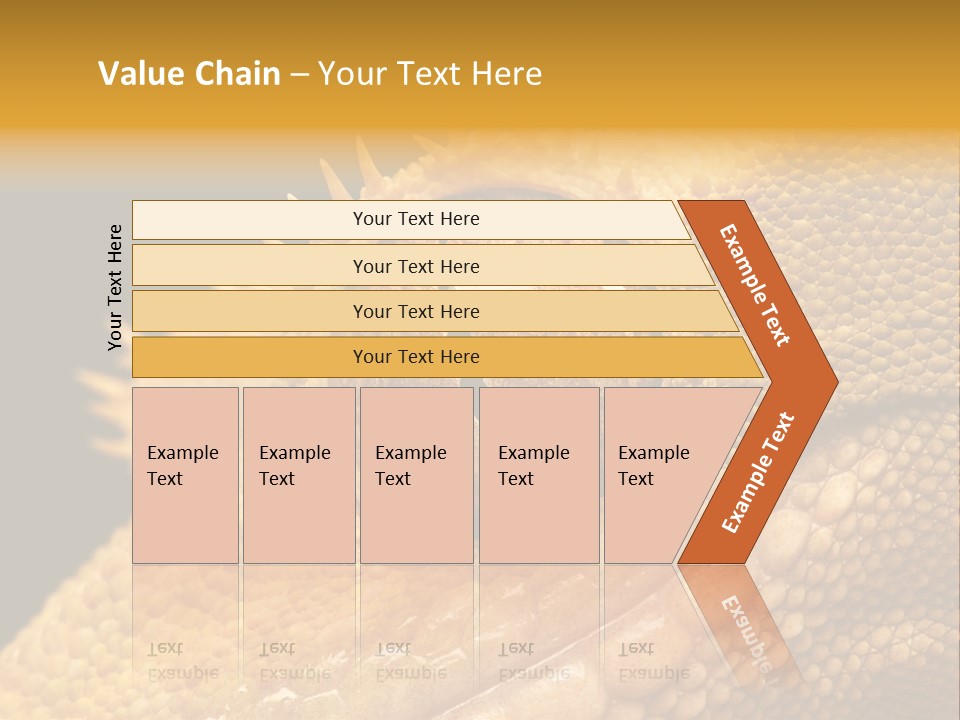 New Caledonian Crested Gecko Reptile Ciliatus PowerPoint Template