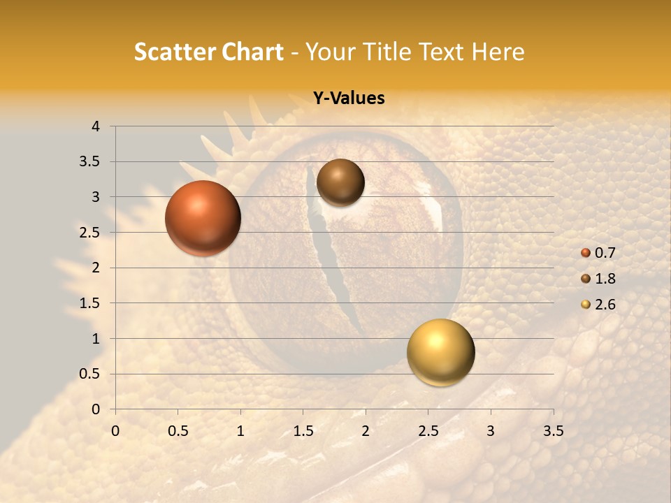 New Caledonian Crested Gecko Reptile Ciliatus PowerPoint Template