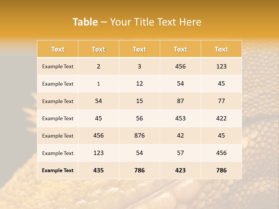 New Caledonian Crested Gecko Reptile Ciliatus PowerPoint Template