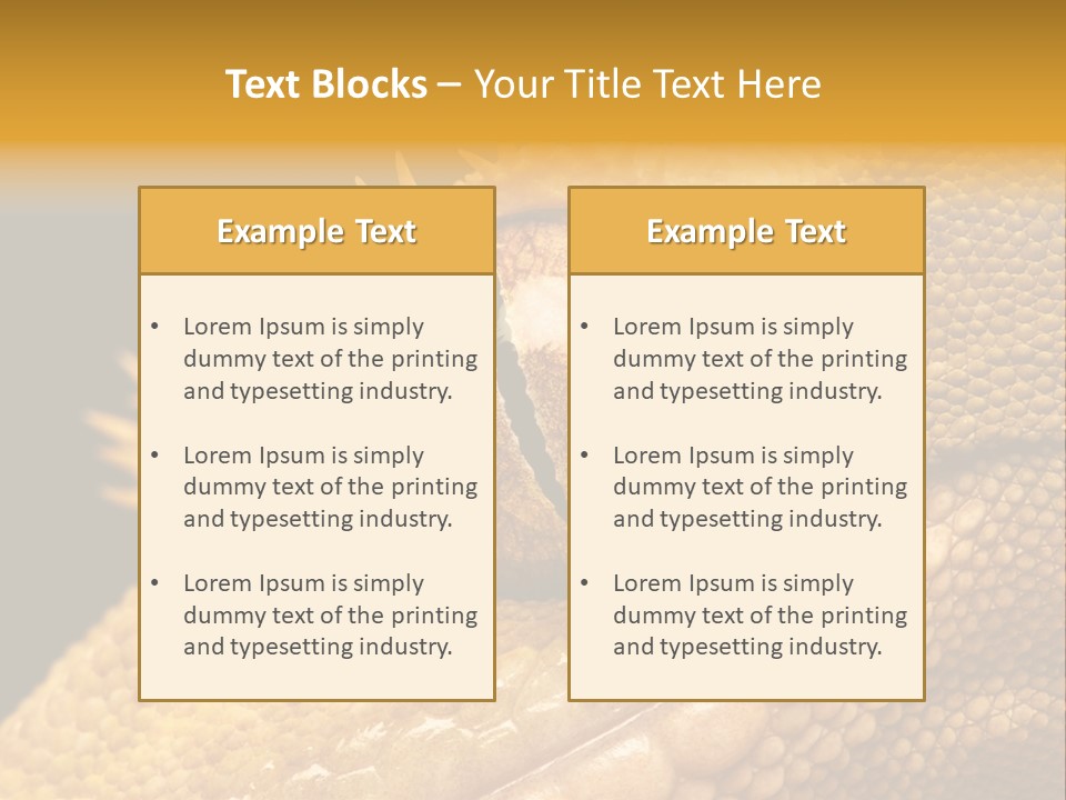 New Caledonian Crested Gecko Reptile Ciliatus PowerPoint Template
