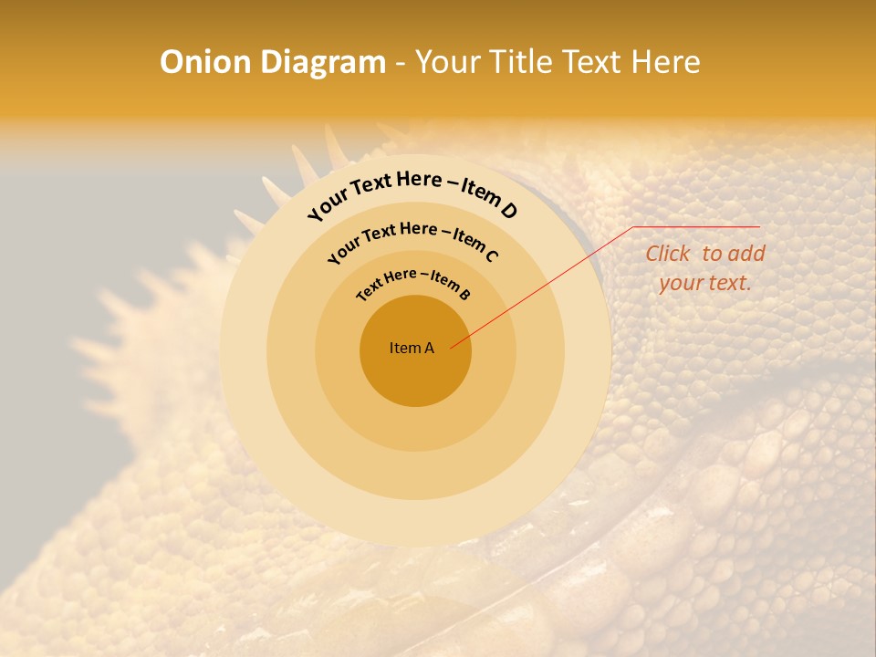 New Caledonian Crested Gecko Reptile Ciliatus PowerPoint Template