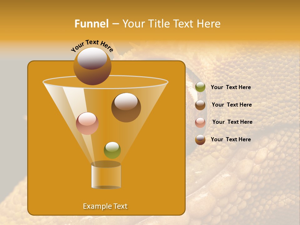 New Caledonian Crested Gecko Reptile Ciliatus PowerPoint Template