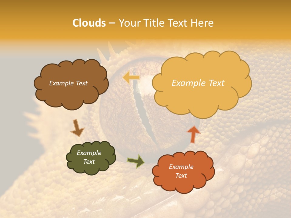 New Caledonian Crested Gecko Reptile Ciliatus PowerPoint Template