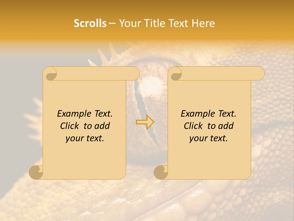 New Caledonian Crested Gecko Reptile Ciliatus PowerPoint Template