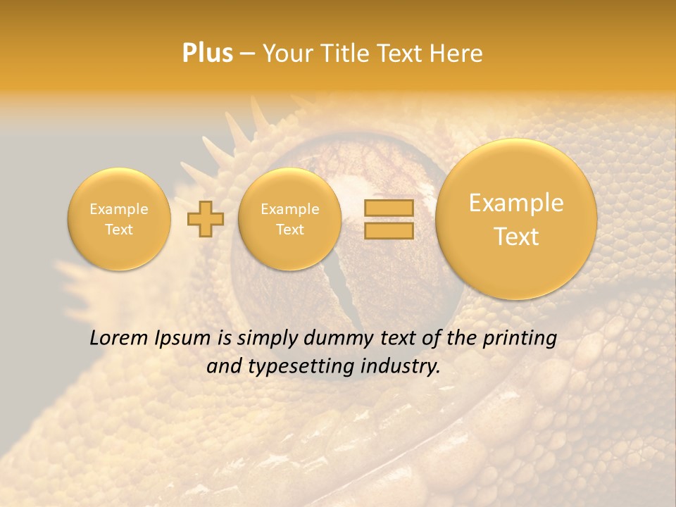 New Caledonian Crested Gecko Reptile Ciliatus PowerPoint Template