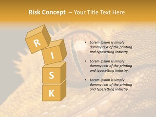 New Caledonian Crested Gecko Reptile Ciliatus PowerPoint Template