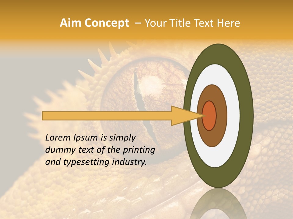 New Caledonian Crested Gecko Reptile Ciliatus PowerPoint Template