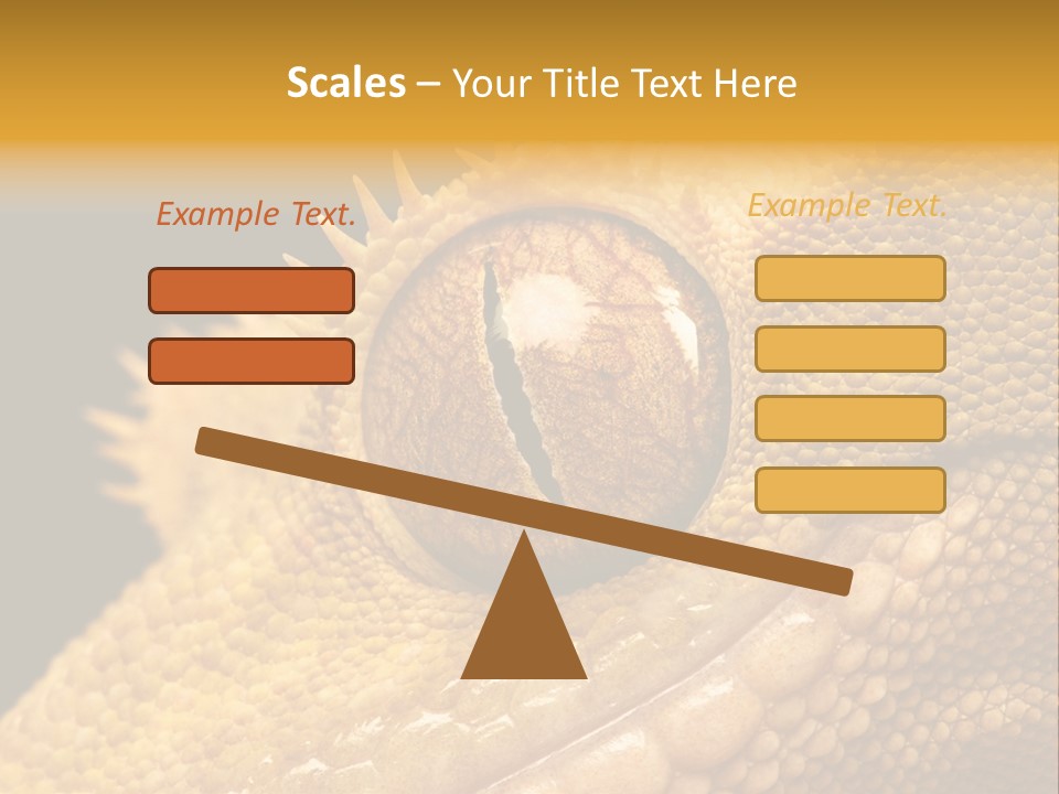 New Caledonian Crested Gecko Reptile Ciliatus PowerPoint Template