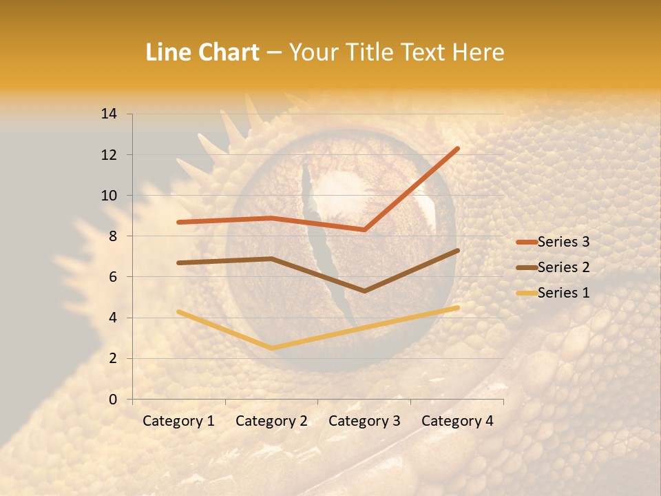 New Caledonian Crested Gecko Reptile Ciliatus PowerPoint Template