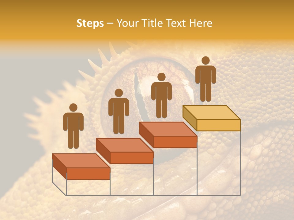 New Caledonian Crested Gecko Reptile Ciliatus PowerPoint Template