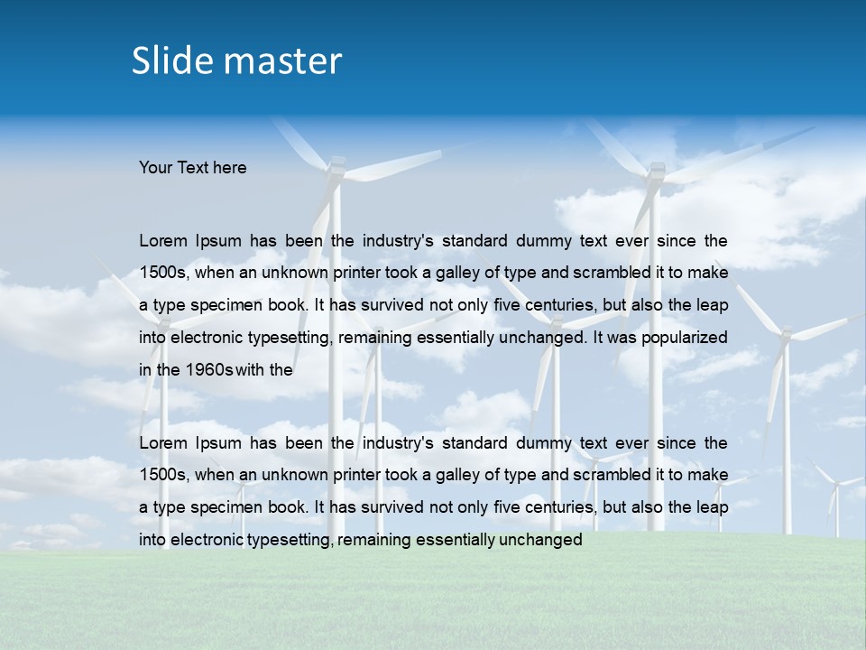 Generation Sky Electric PowerPoint Template