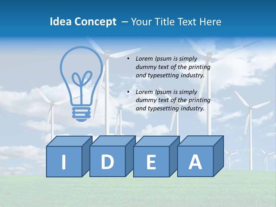 Generation Sky Electric PowerPoint Template